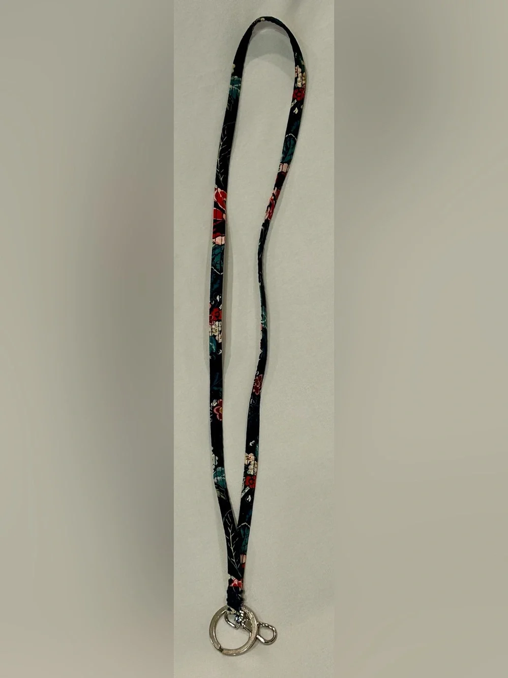 Vera Bradley Floral Lanyard Keychain ID Badge Holder